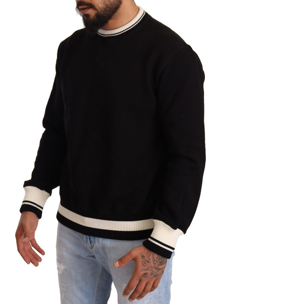 Dolce & Gabbana Black Cotton #dgfamily Pullover Sweater - Picture 2 of 5